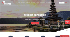 Desktop Screenshot of cekindo.com