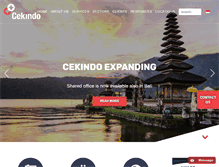 Tablet Screenshot of cekindo.com